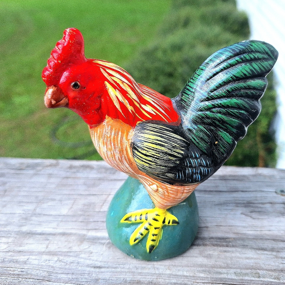 Vibrant Bird Figurine - Source Unknown